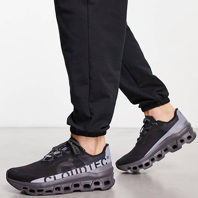 ON Cloudmonster Lumos reflective trainers in black