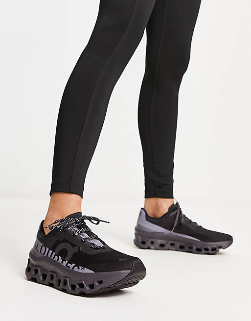 ON Cloudmonster Lumos reflective trainers in black | ASOS