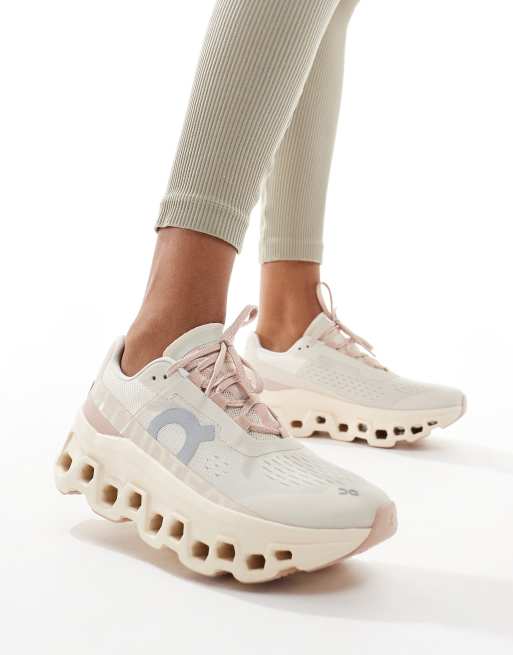 ON - Cloudmonster - Rosa løbesneakers