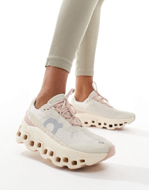 ON Cloudmonster running trainers in pink