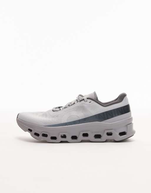 ON - Cloudmonster - Sneakers da corsa grigie, 2 di 5