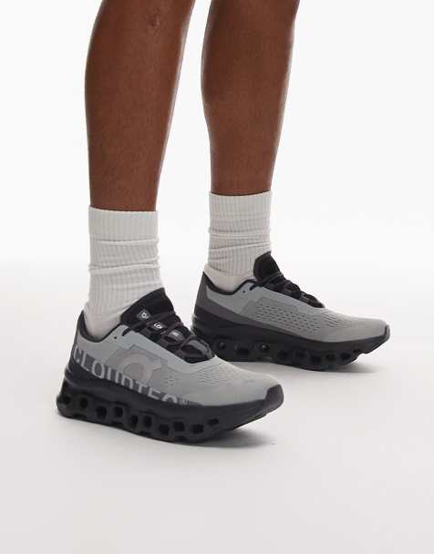ON – Cloudmonster – Szare buty sportowe do biegania - view 1
