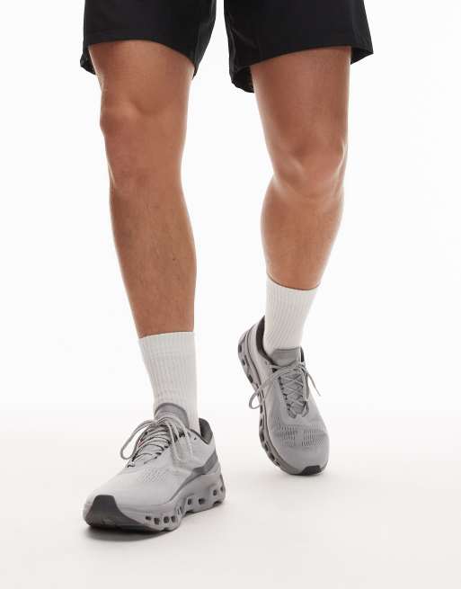 ON – Cloudmonster – Szare buty sportowe do biegania, 5 z 5