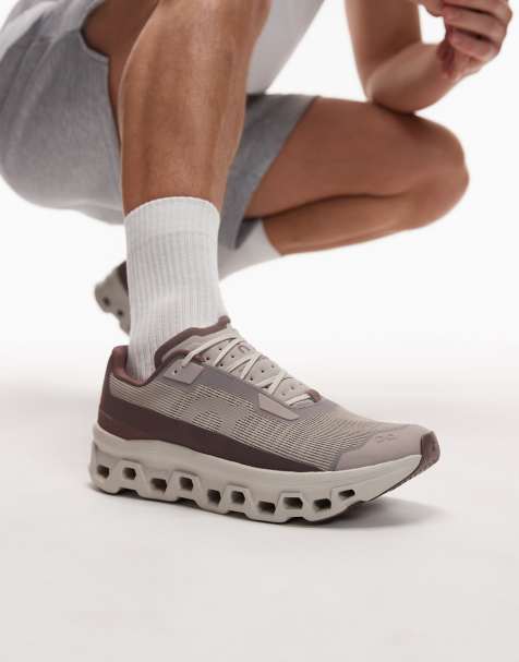 ON Cloudmonster Void running sneakers in maroon - view 1