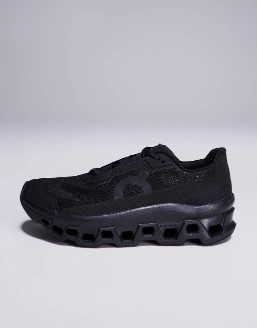 ON Cloudmonster Void running trainers in black  , 2 of 5