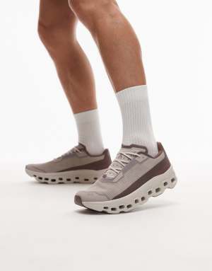 ON Cloudmonster Void running trainers in maroon