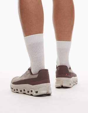 ON Cloudmonster Void running trainers in maroon