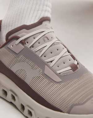 ON Cloudmonster Void running trainers in maroon