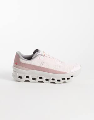 ON Cloudmonster Void running trainers in pink and stone