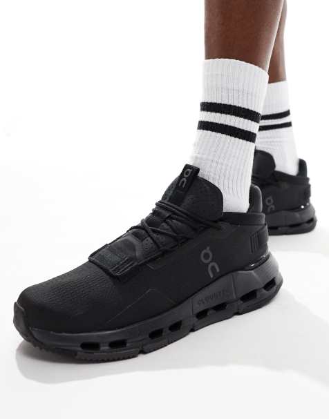 Asos mens black trainers online