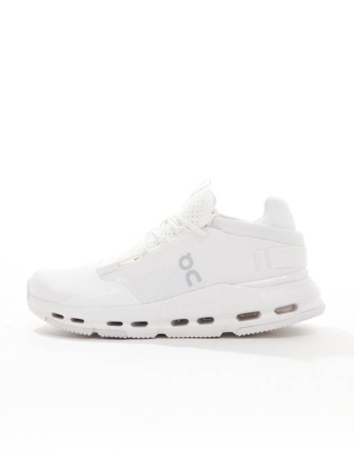 ON Cloudnova 2 all day trainers in all white, 2 of 5