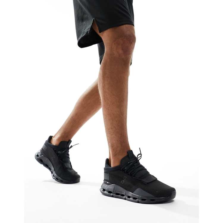ON Cloudnova all day trainers in black eclipse ASOS