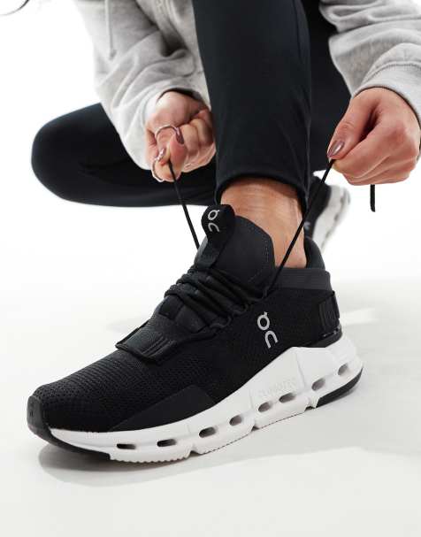 ON Cloudnova all day trainers in black - view 1