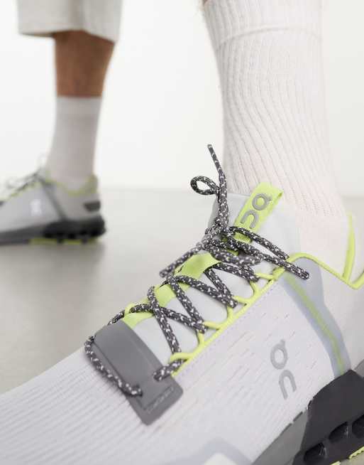 ON – Cloudnova Flux – Buty sportowe w kolorze szarym i cytrynowym, 2 z 4