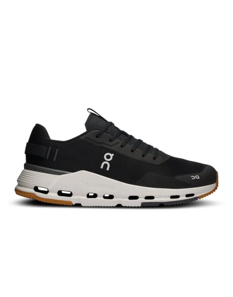 On Cloudnova Form 2 All Day trainers in black and ivory - view 1