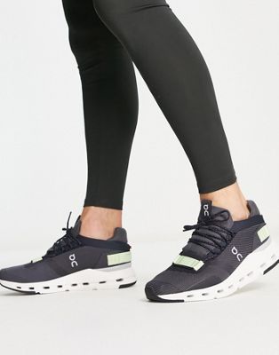 ON Cloudnova trainers in black and green | ASOS