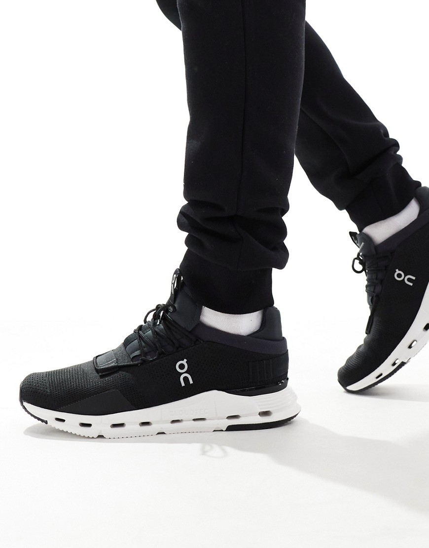 ON Cloudnova trainers in black-White