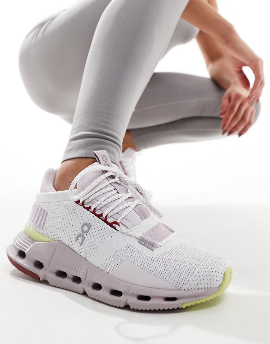 ON Cloudnova trainers in pink multi-White
