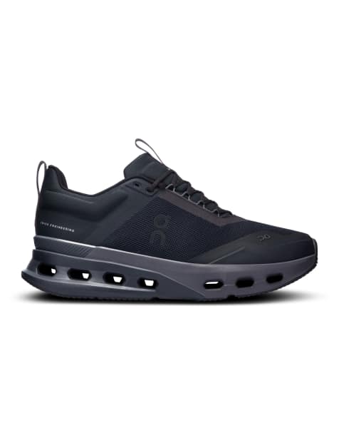 On Cloudnova x training trainers in black eclipse - view 1
