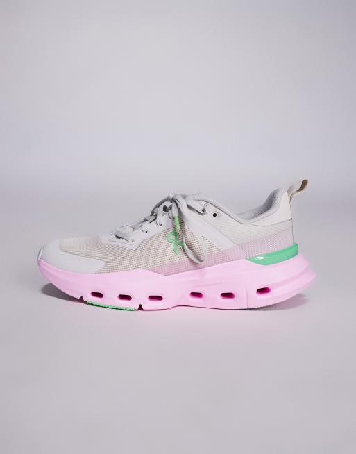 ON Cloudpulse Next training trainers in grey and pink  , 2 of 5