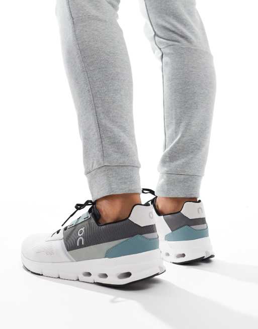 ON – Cloudrift All Day – Biało-szaro-zielone buty sportowe, 5 z 5