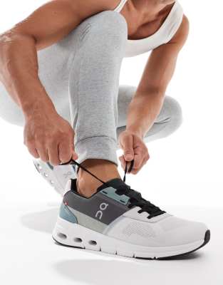 ON Cloudrift all day trainers in white grey and green φωτογραφία