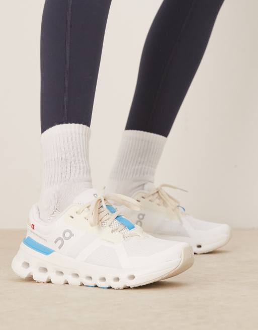 ON – Cloudrunner 2 – Biało-niebieskie buty sportowe do biegania, 5 z 5