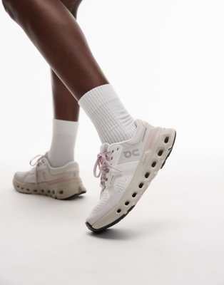 ON - Cloudrunner 2 - Laufschuhe in Silber und Mauve-Rosa