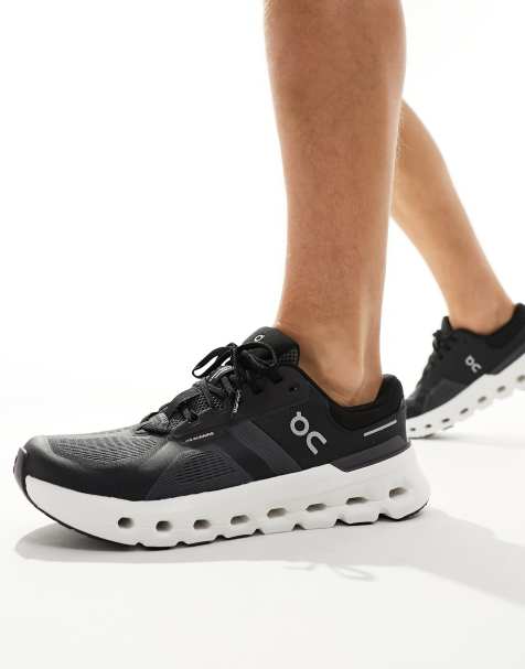 ON Cloudrunner 2 running trainers in eclipse black - view 1