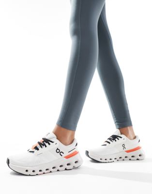 ON Cloudrunner 2 running trainers in white and orange