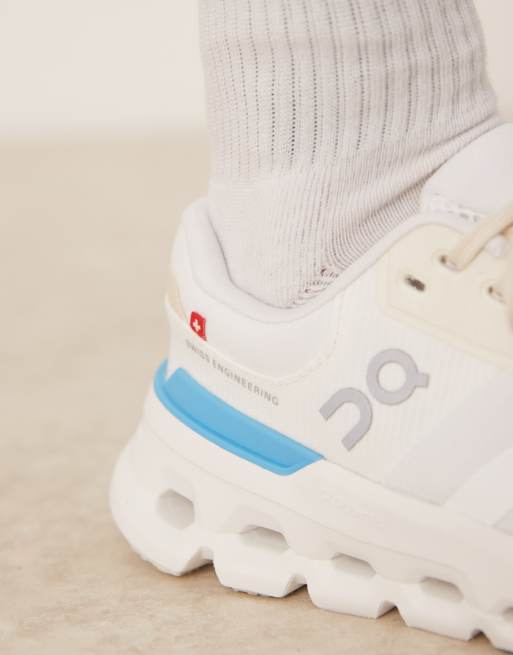 ON - Cloudrunner 2 - Sneakers da corsa bianche e blu, 3 di 5