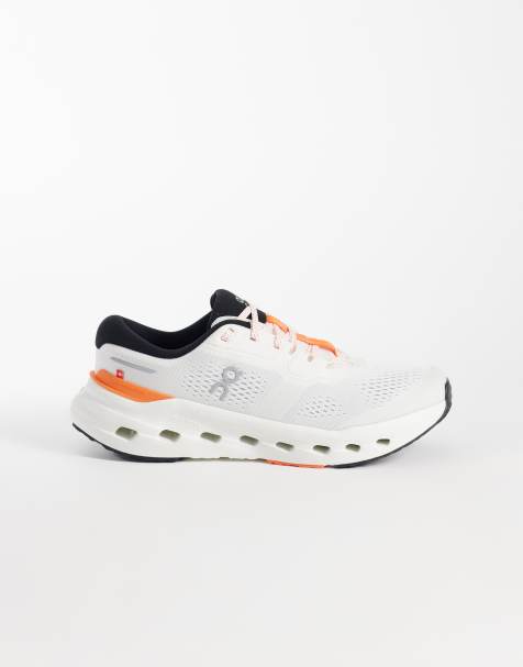 ON Cloudrunner 3 løbesneakers i hvid og orange - view 1