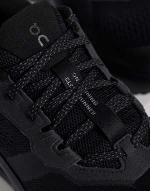 ON Cloudrunner 3 running trainers in triple black