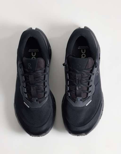 ON Cloudrunner 3 waterproof running trainers in black, 3 of 5
