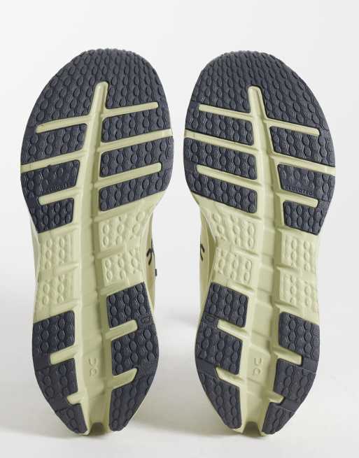 ON Cloudrunner 3 waterproof running trainers in stone and grey, 5 of 5
