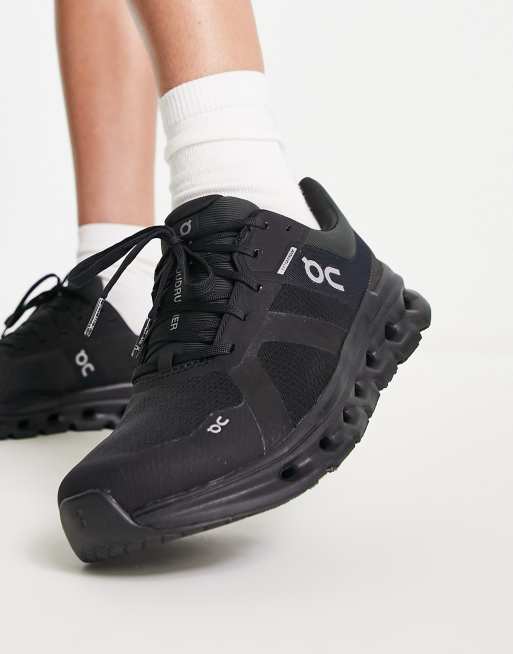 Black store waterproof trainers