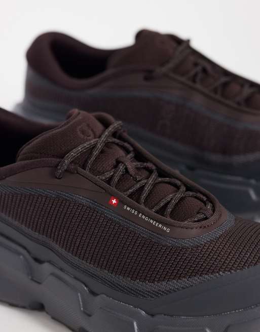 On Cloudsoma Hike sneakers da outdoor marroni e nere, 4 di 5