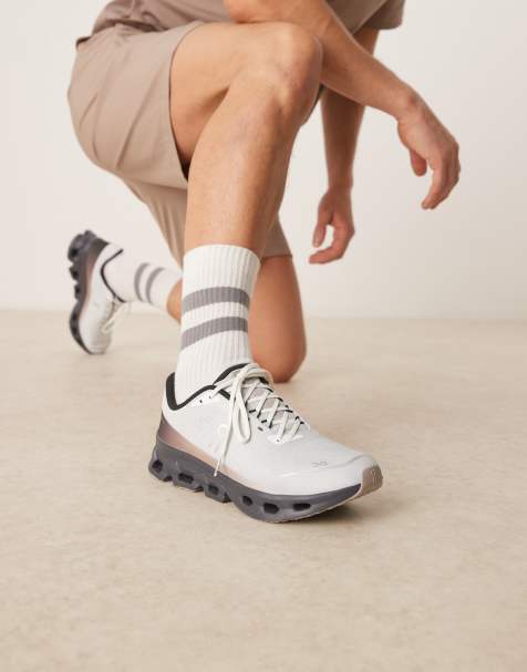 ON Cloudspark running trainers in grey - view 1