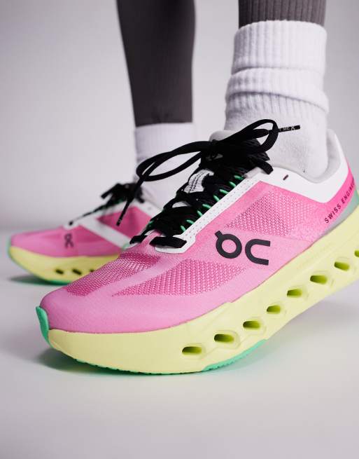 ON – Cloudsurfer Next – Lauf-Sneaker in Rosa und Limelight, 4 von 5