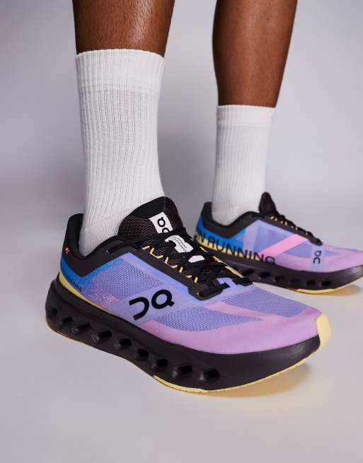 ON Cloudsurfer Next running trainers in blue and raspberry | ASOS
