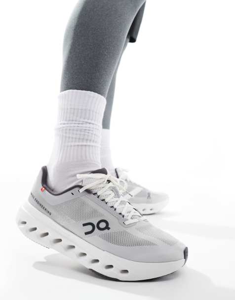 ON Cloudsurfer Next running trainers in grey and white - view 1