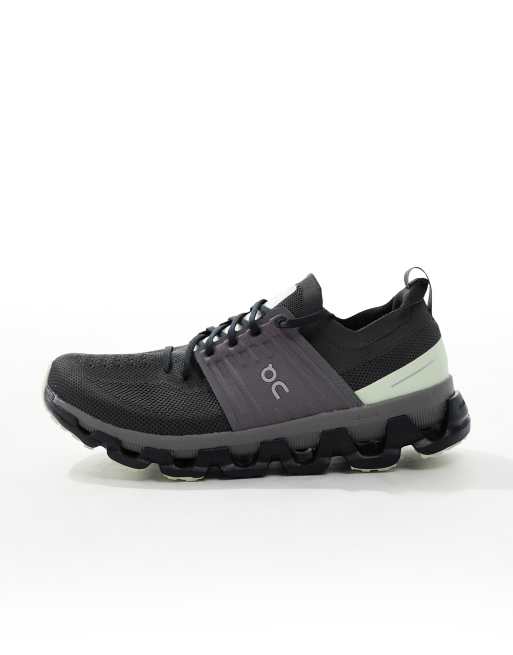 ON - Cloudswift 3 - Løbesneakers i sort og limegrøn, 2 af 5
