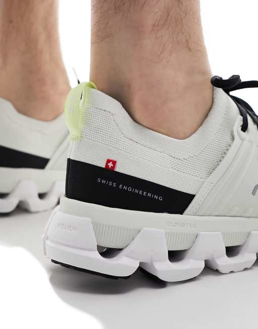 ON Cloudswift 3 running trainers in ivory and black | ASOS display picture 3