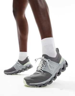 ON Cloudswift 3 running trainers in khaki and grey-Green