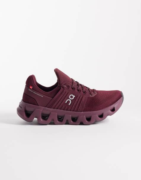 ON Cloudswift 4 AD trainers in maroon - view 1