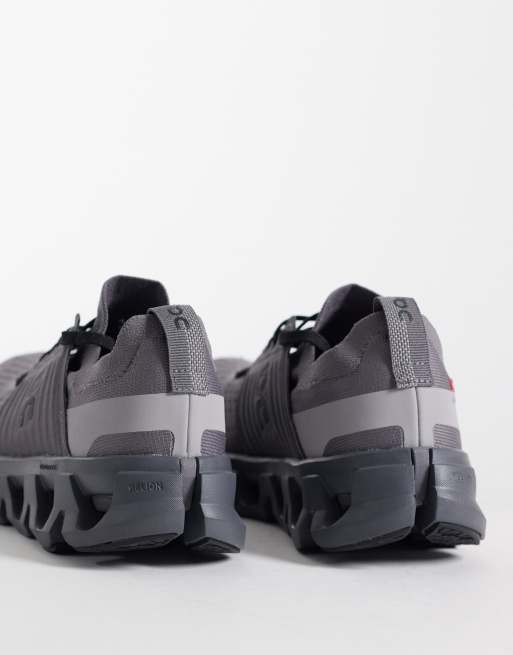 ON Cloudswift 4 running trainers in grey, 3 of 5