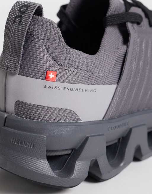ON Cloudswift 4 running trainers in grey, 5 of 5