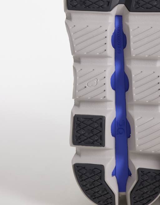 ON Cloudswift 4 running trainers in white, 3 of 5