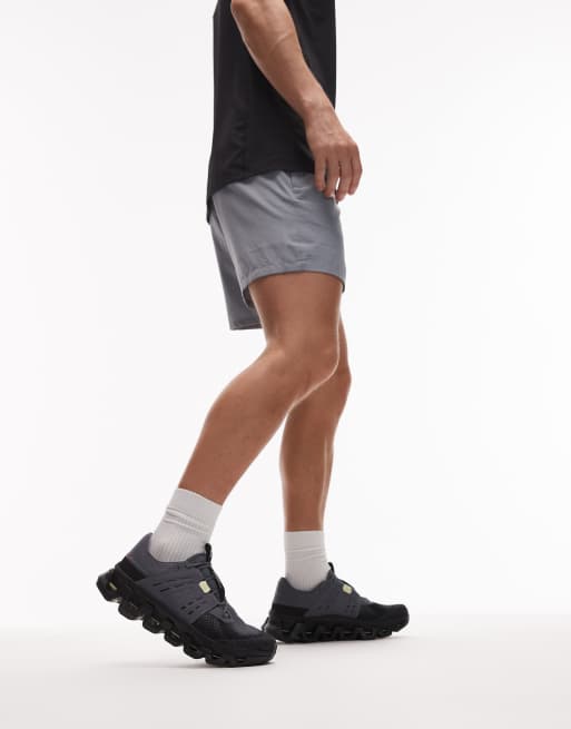 ON Cloudswift Amp running trainers in grey and black, 5 of 5