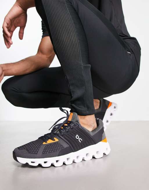 ON - Cloudswift - Sneakers in grijs en oranje